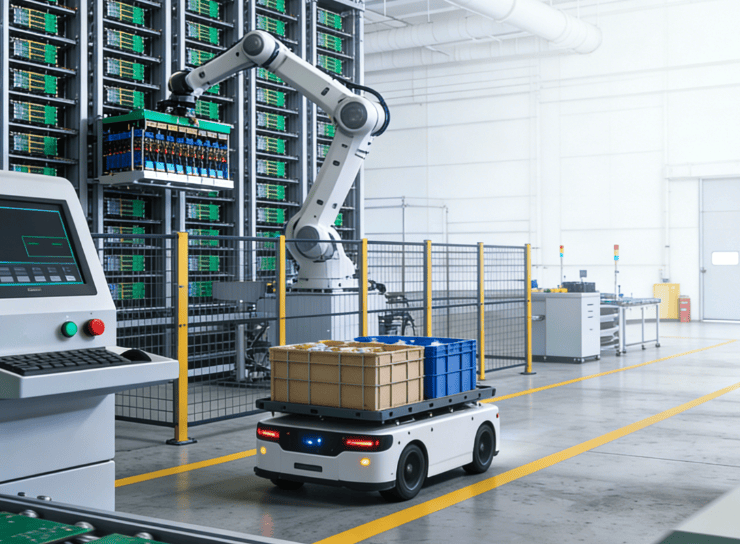 Electronics & Smart Factory Solutions Precision automation designed for electronics manufacturing and smart factories. Electronics & Smart Factory Solutions Precision automation designed for electronics manufacturing and smart factories.